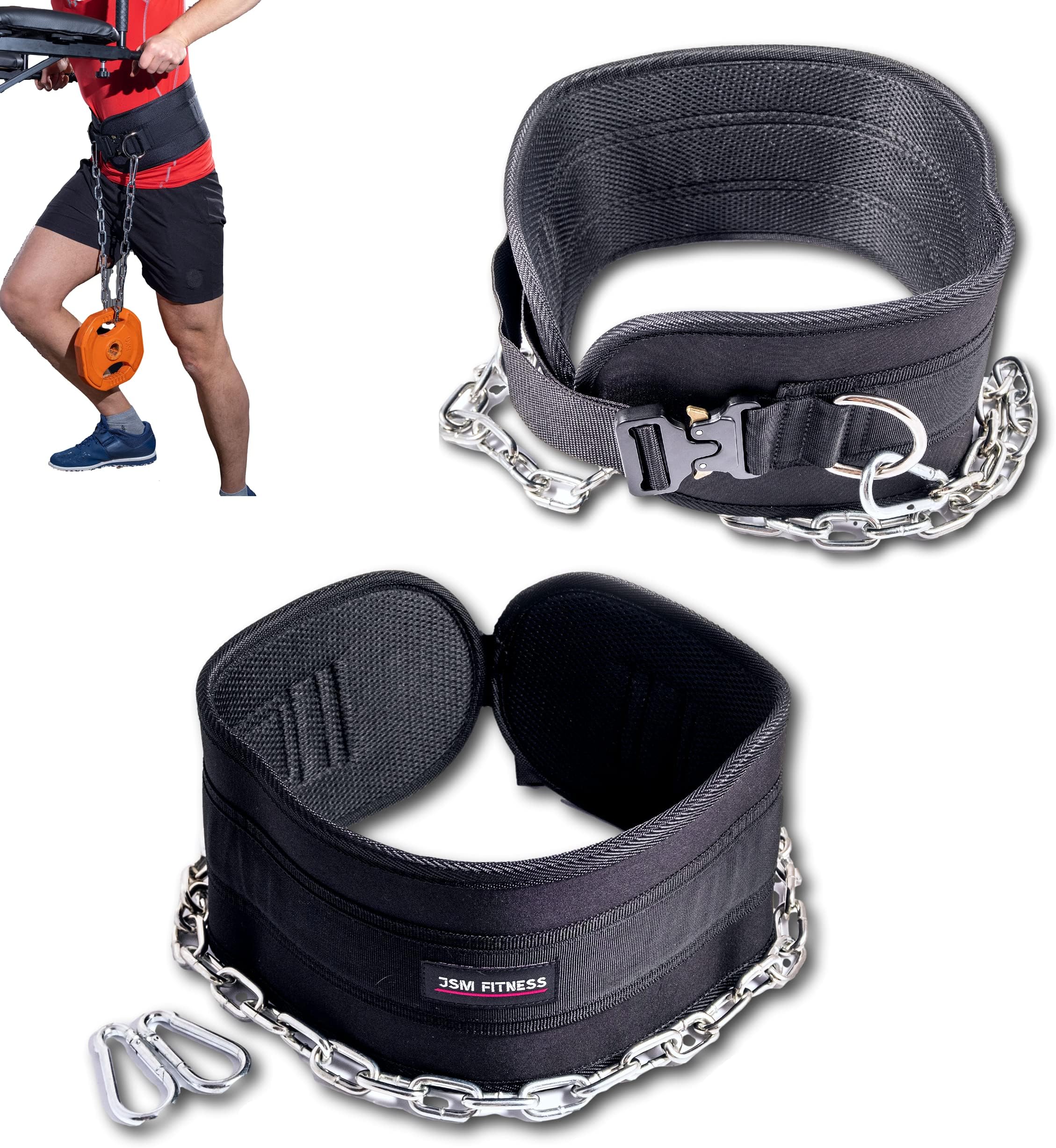 JSM FITNESS® Premium Dip Belt, Weight Lifting Belt with Buckle, Durable