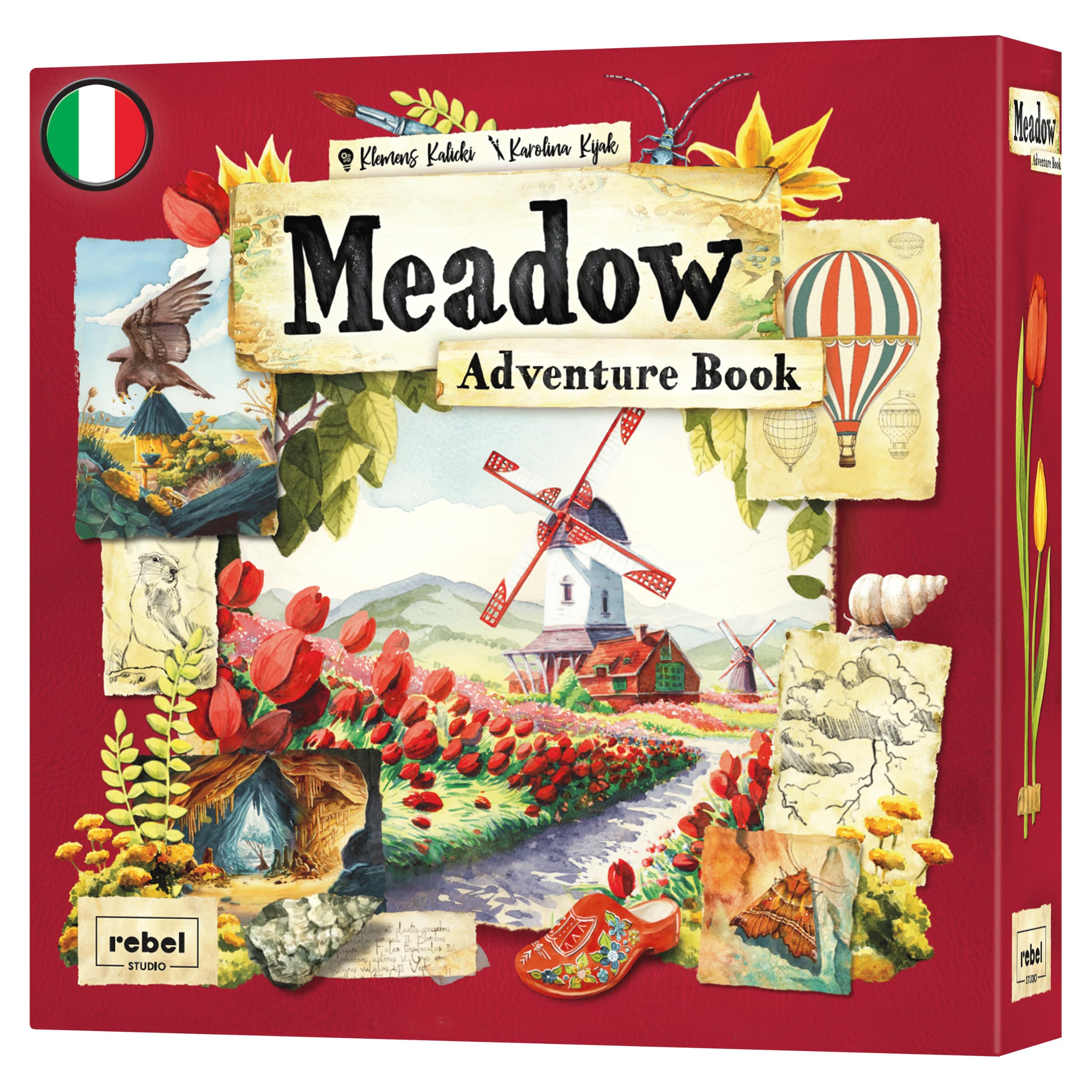 Asmodee, Meadow: Adventure Book, gra planszowa Expansion, wydanie włoskie