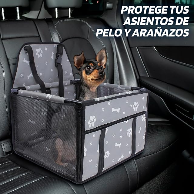 Foto 2 de 6 de S SUMEX Protector de Asiento de Coche para Mascota Asiento de Coche Seguridad para Perros Gatos Estructura…