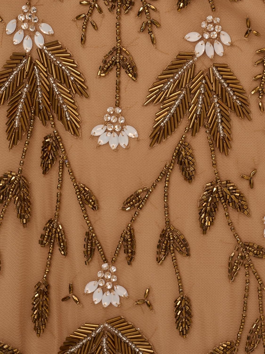 Adrianna Papell Womens Beaded Ankle Length Dress