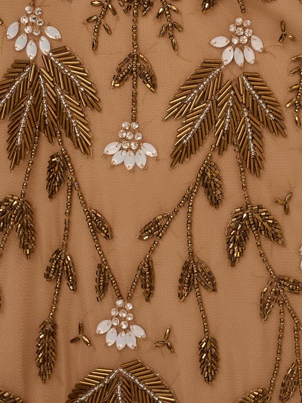 Adrianna Papell Women's Beaded Ankle Length Dress, Copper, 10 by Adrianna Papell - Used condition - Image 3