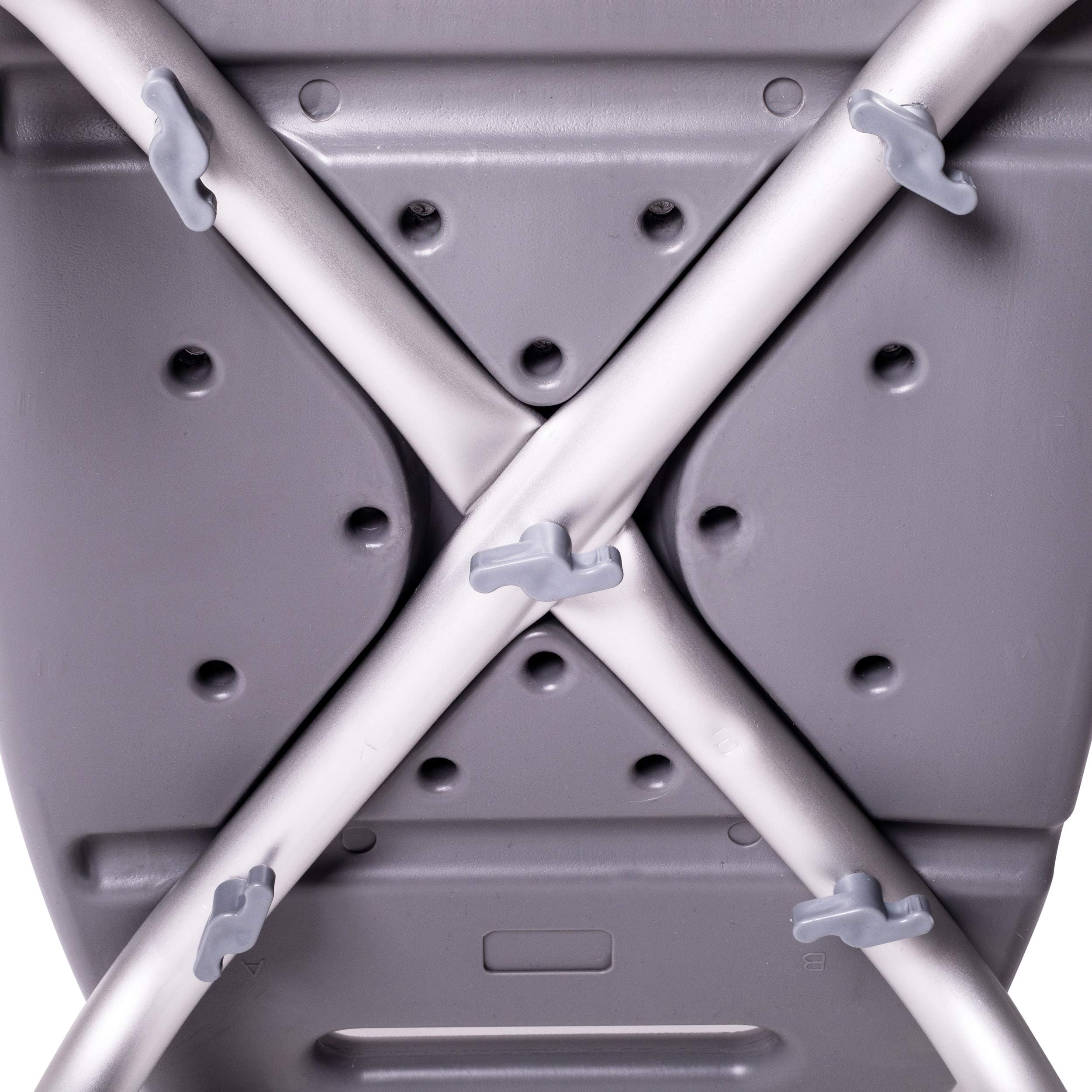 ONVAYA Taburete de baño 150 kg gris | Taburete de ducha | Asiento de ducha | silla de ducha