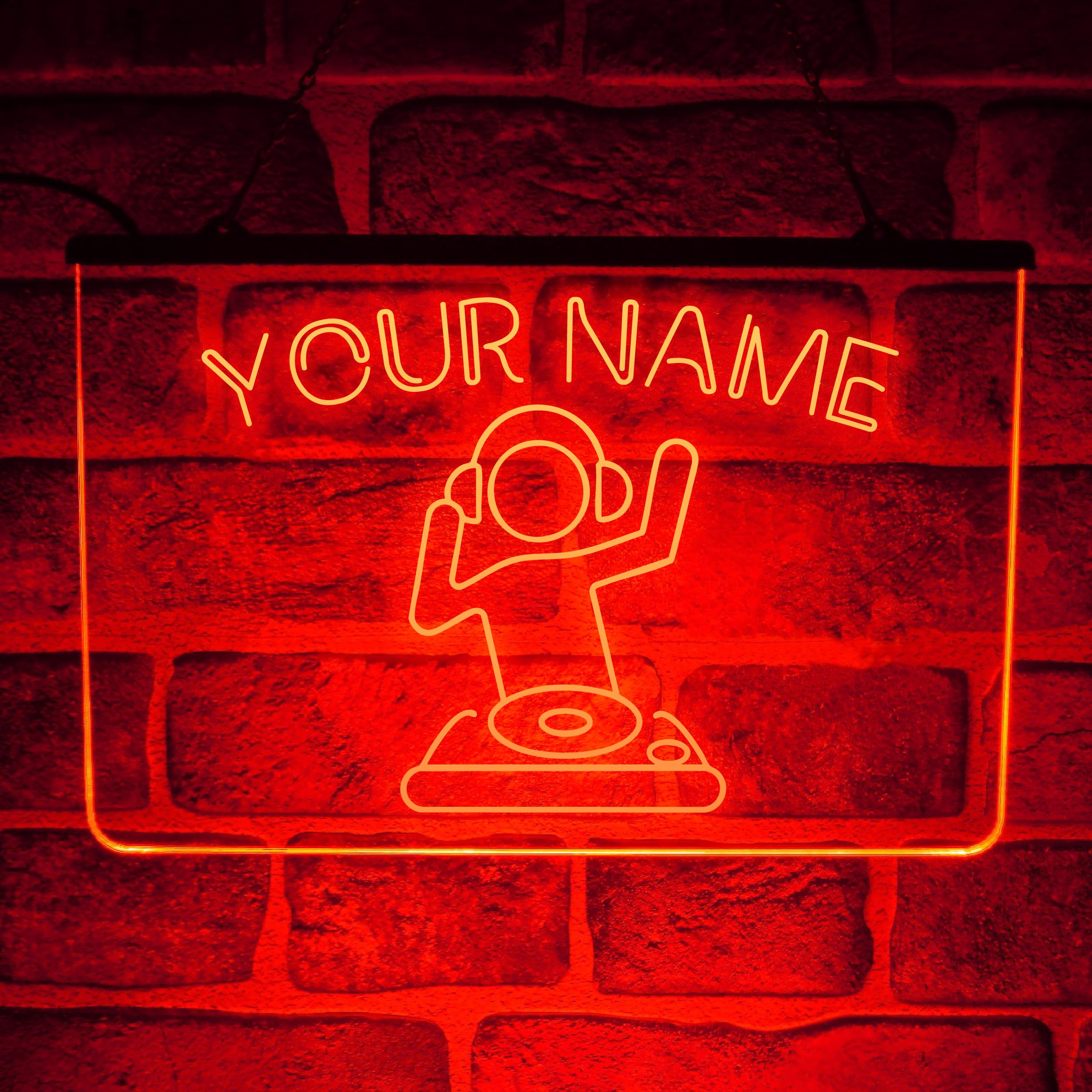 Paint The Town Led Multicolour Custom Dj Neon Sign – Personalised Led Name Plaque For Music Studio, Radio Booth & Home Dj Setup – Usb Powered Decorative Light (Multicolour)