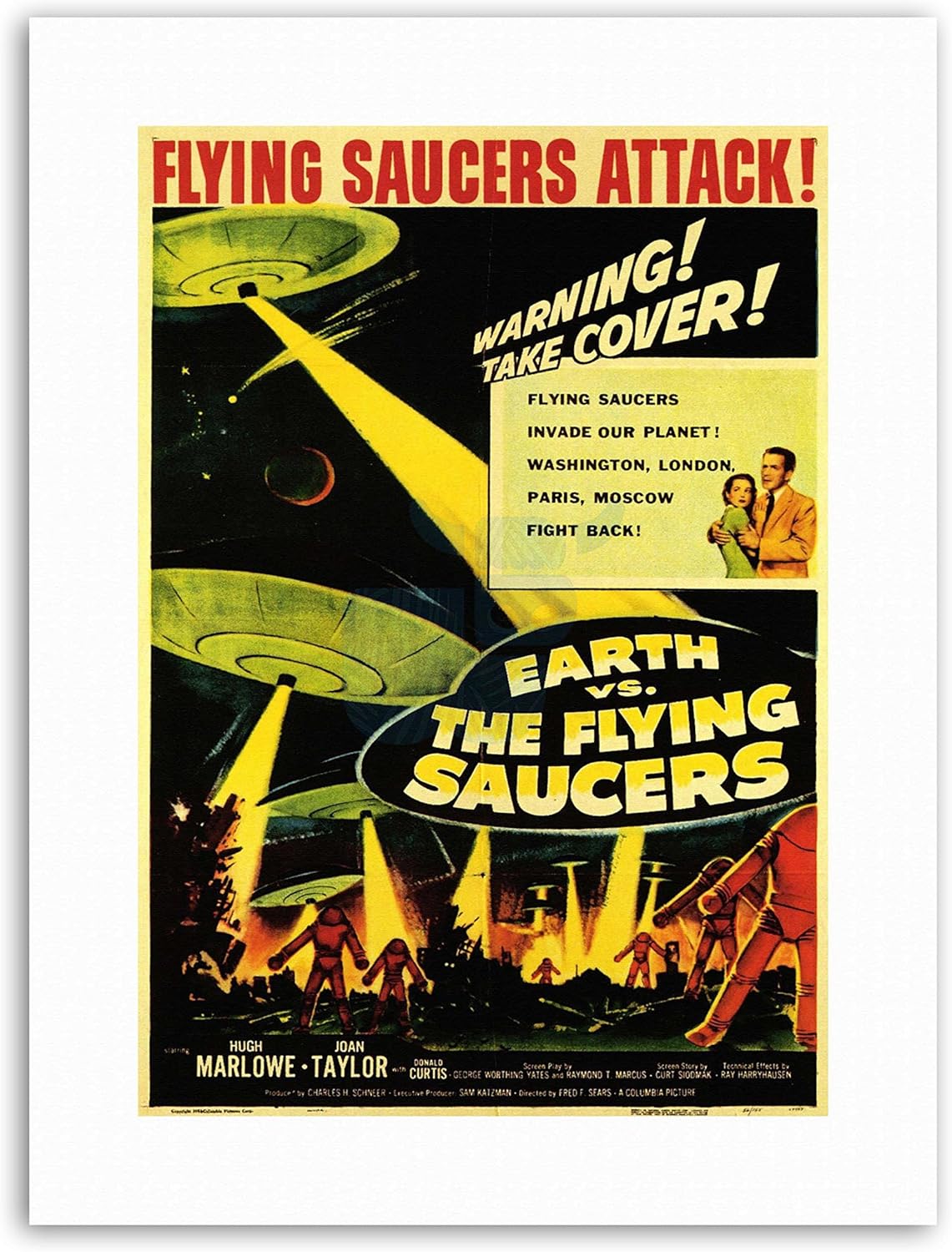 Wee Blue Coo FILM MOVIE SCI FI EARTH VS FLYING SAUCERS