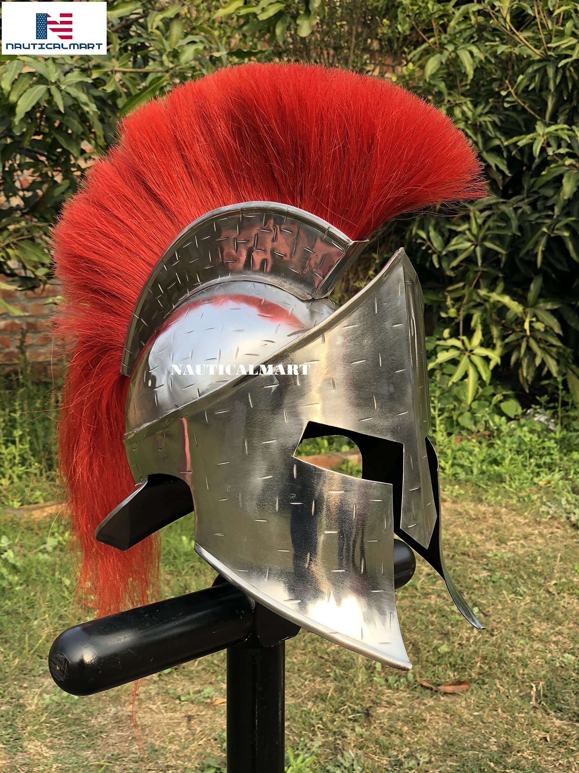 Medieval Muscle Armor Set for Cosplay, Role-Play, Costume Party Muscle Body Armor Cuirass with Troy Helmet Medieval Halloween Costume Breastplate Muscle Jacket (Silver)