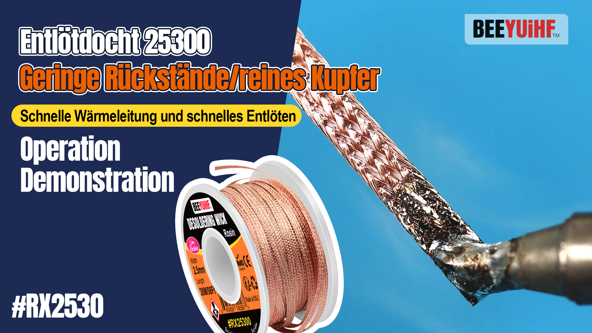Kit De 6 Tresses à Dessouder - 1.5 M Chaque, Diamètres 1.0 à 3.5 Mm Pour Soudure électronique - 9