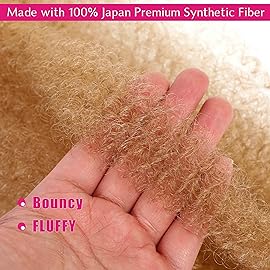 Springy Afro Twist Hair 24 Inch 3 Packs, Afro Twist Hair Pre Fluffed Spring Twist Hair Pre Separated Wrapping Hair for Soft Locs Hair Extensions (24 Inch (Pack of 3), 27)