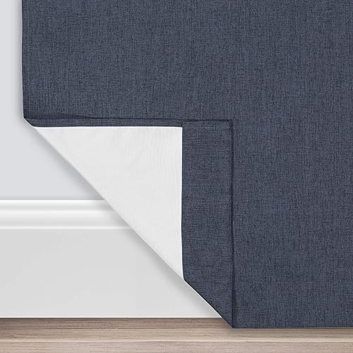 Miniatura 3 de Eclipse Gabriella - Cortinas con ojales para dormitorio, panel individual, 40 x 63 pulgadas, índigo