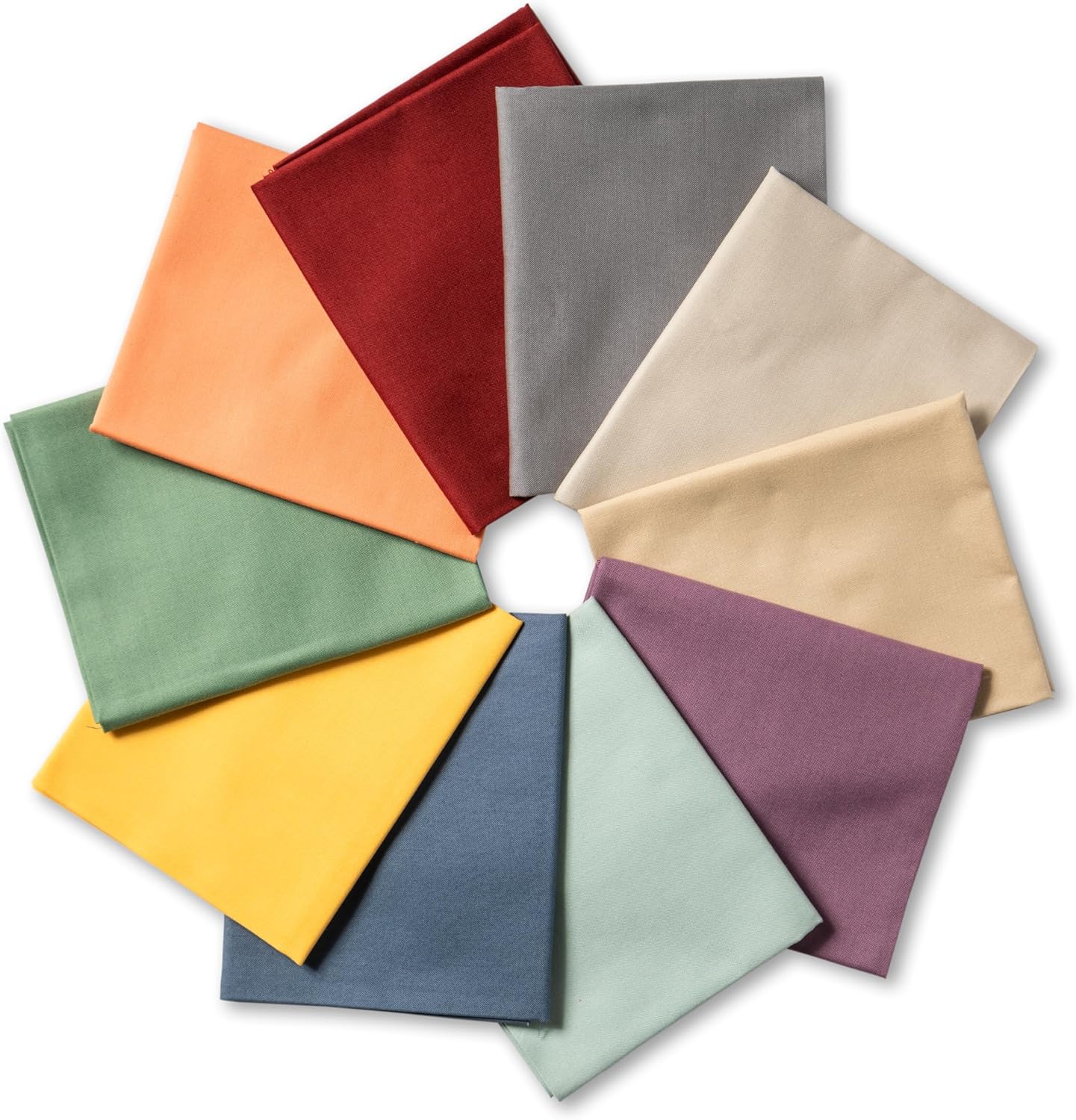 Connecting Threads 100% Cotton Cream Fat Quarter Precuts - 10 Pieces (Cream)