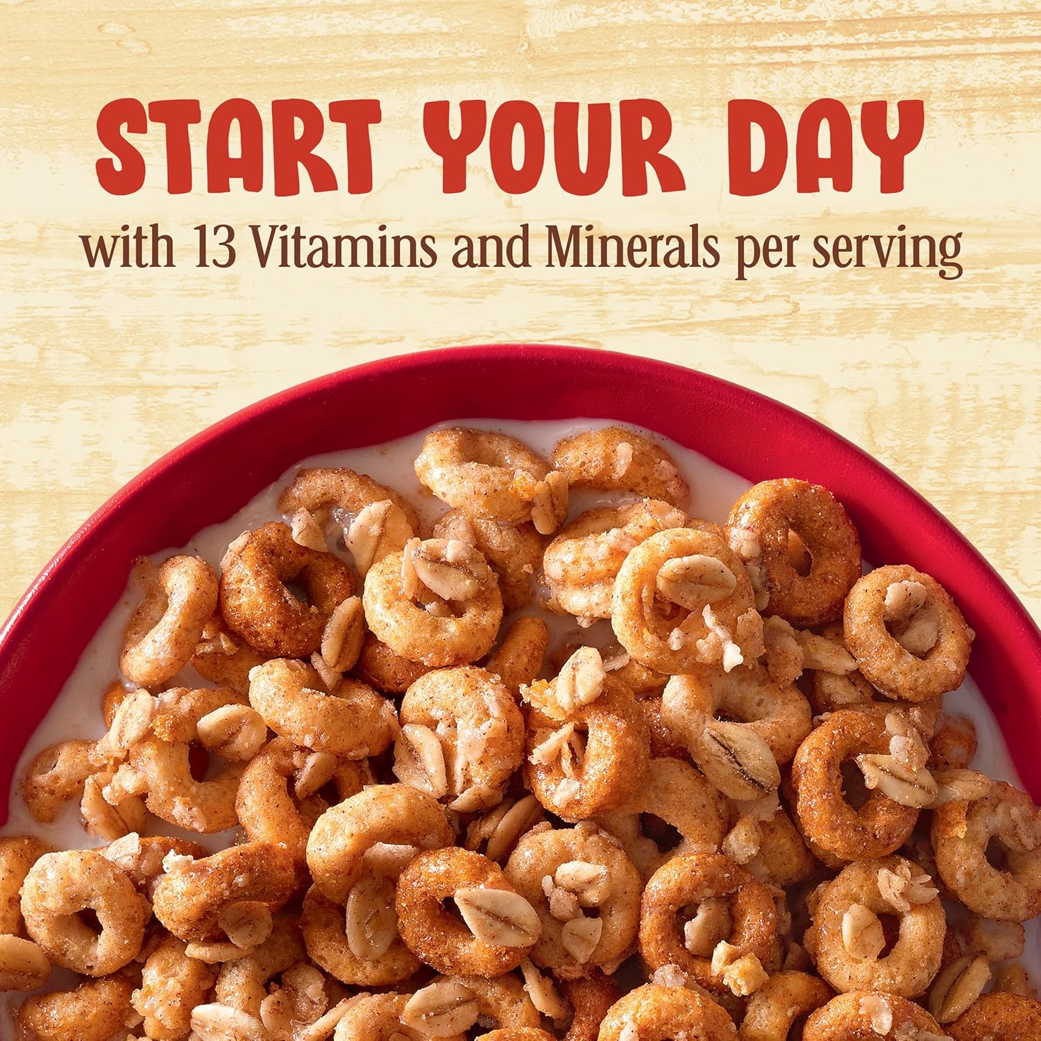 Cheerios Cinnamon Oat Crunch Breakfast Cereal, 18.2 oz Box (Pack of 12)