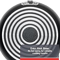 Vista 5 de T-fal Advanced Nonstick Jumbo Cooker 5 Quart Oven Safe 350F Cookware, Pots and Pans, Dishwasher Safe Black