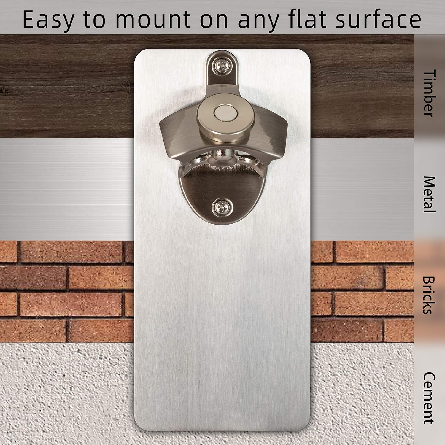 Exclusive Discount 60% Price ELBAYT Bottle Opener - Wall Mounted Beer & Drink Cap Remover - Strong Magnet Plate Catcher, Holds 40 Caps - With 2 Funny Silicone Bottle Covers - Gift Ideas for Housewarming, Christmas, Birthday Party Best Deal Product ELBAYT Bottle Opener - Wall Mounted Beer & Drink Cap Remover - Strong Magnet Plate Catcher, Holds 40 Caps - With 2 Funny Silicone Bottle Covers - Gift Ideas for Housewarming, Christmas, Birthday Party