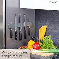 Vista 6 de Cucino Refrigerator Magnetic Knife Strip - Steel Magnetic Knife Holder for Refrigerator