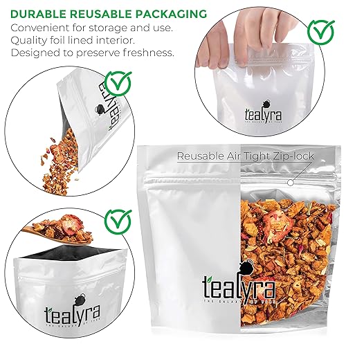 Miniatura 2 de Tealyra - Jarra de fresa Guava  té de manzana frutas  té de hojas sueltas  vitaminas y antioxidantes ricos  libre de cafeína  todo natural