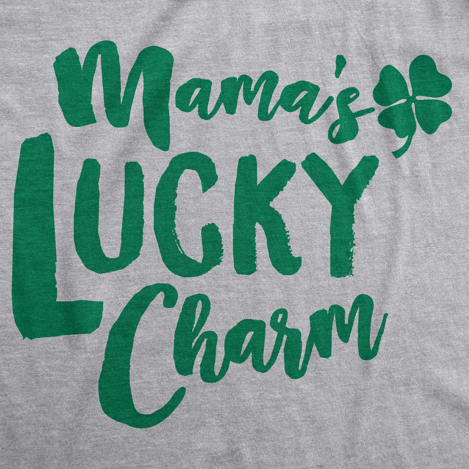 Baby Mamas Lucky Charm Funny Irish Shamrock Saint Patricks Day Infant Bodysuit Funny Baby Onesies Saint Patrick's Day Onesie for Baby Novelty Onesie Light Grey Newborn