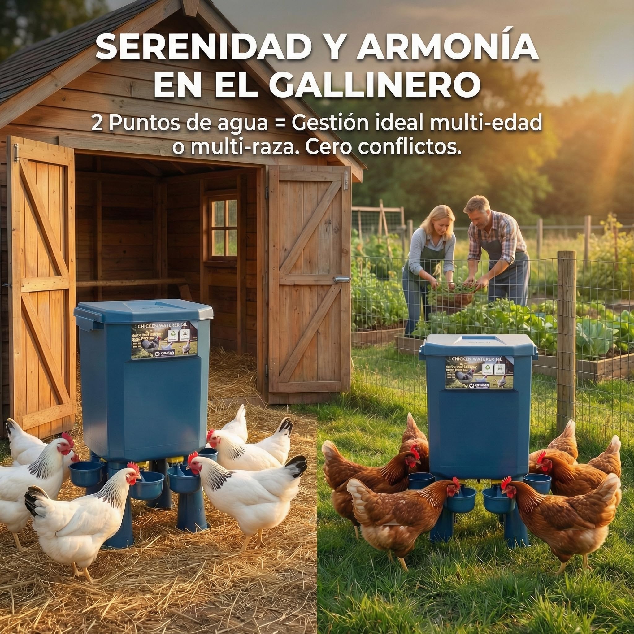 Bebedero automático anticianobacterias 11L 7L