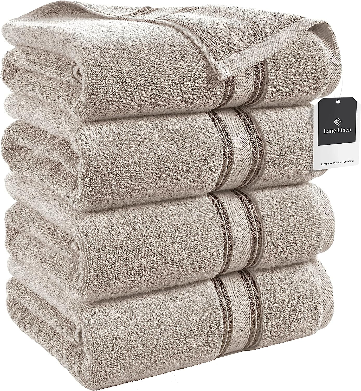 Amazon.com: LANE LINEN Large Bath Towels - 100% Cotton Bath Sheets ...