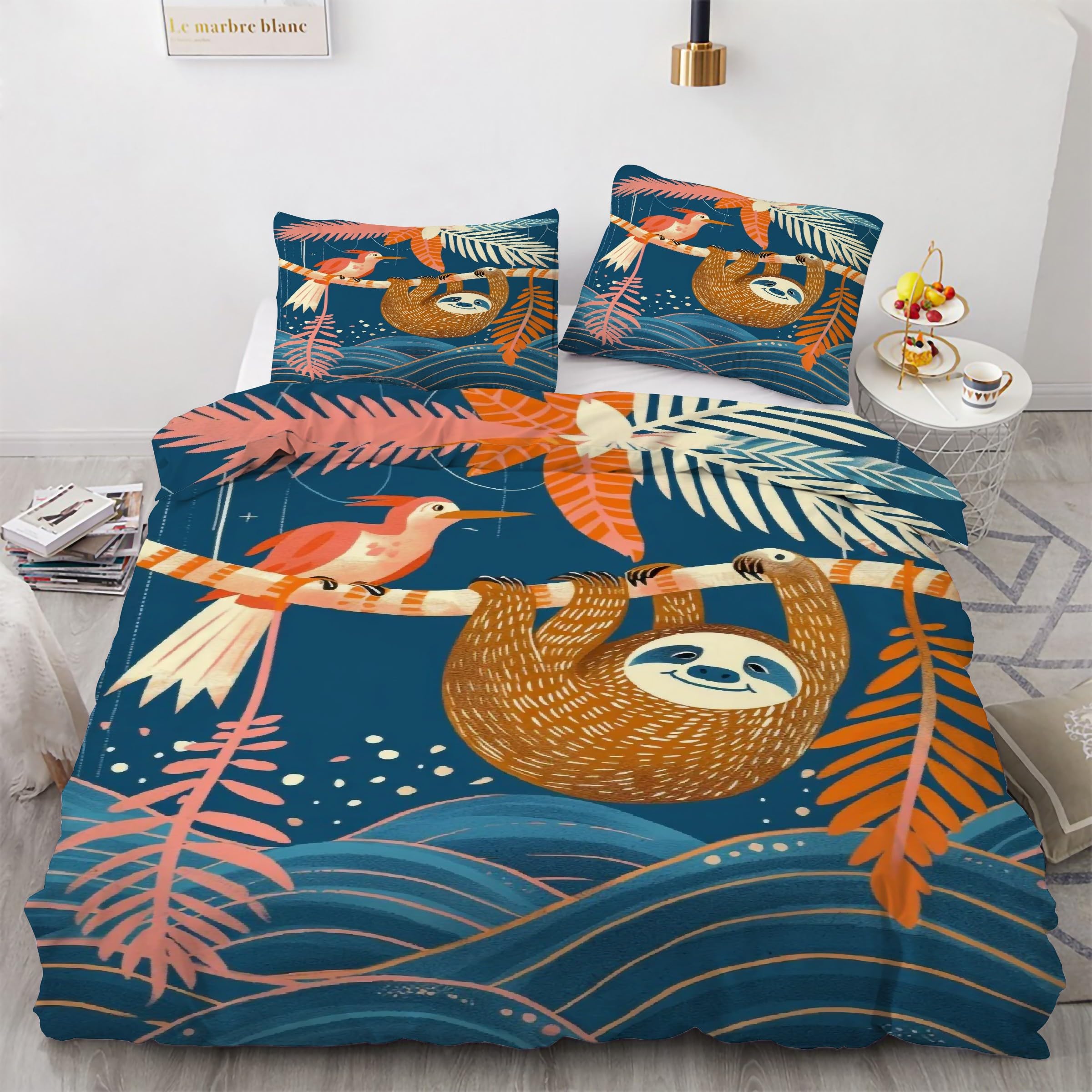 Housse de couette 200x200 oiseau pour créer une ambiance naturelle dans votre chambre