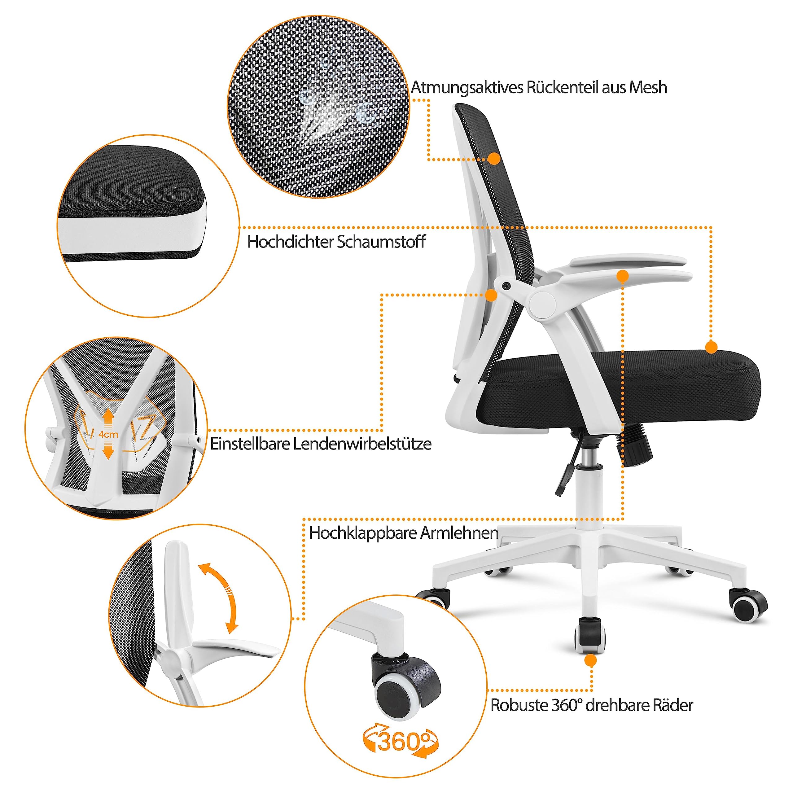 Fauteuil Bureau Ergonomique Rose Bouclé Réglable 136kg