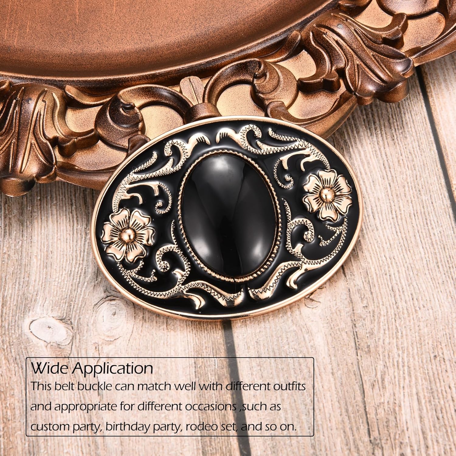 Vintage Western Cowboy Cowgirl Native American Color Synthetic Stone Texas Belt Buckle for Men Women - Image 6