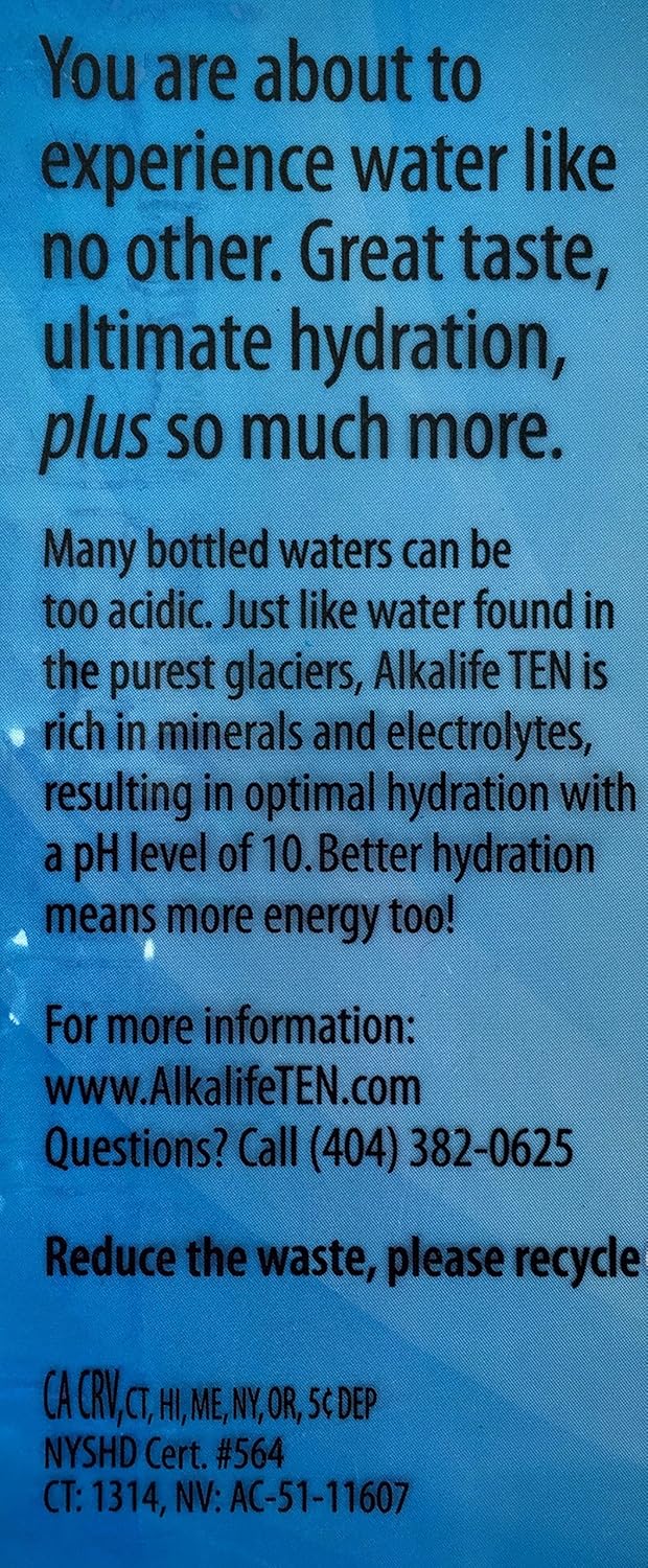 Alkalife, Water Spring Alkaline, 16.9 Fl Oz, 6 Pack