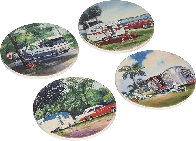 Vintage CoasterStone Golf Coasters Set of 4 for $20 in Gainesville, FL