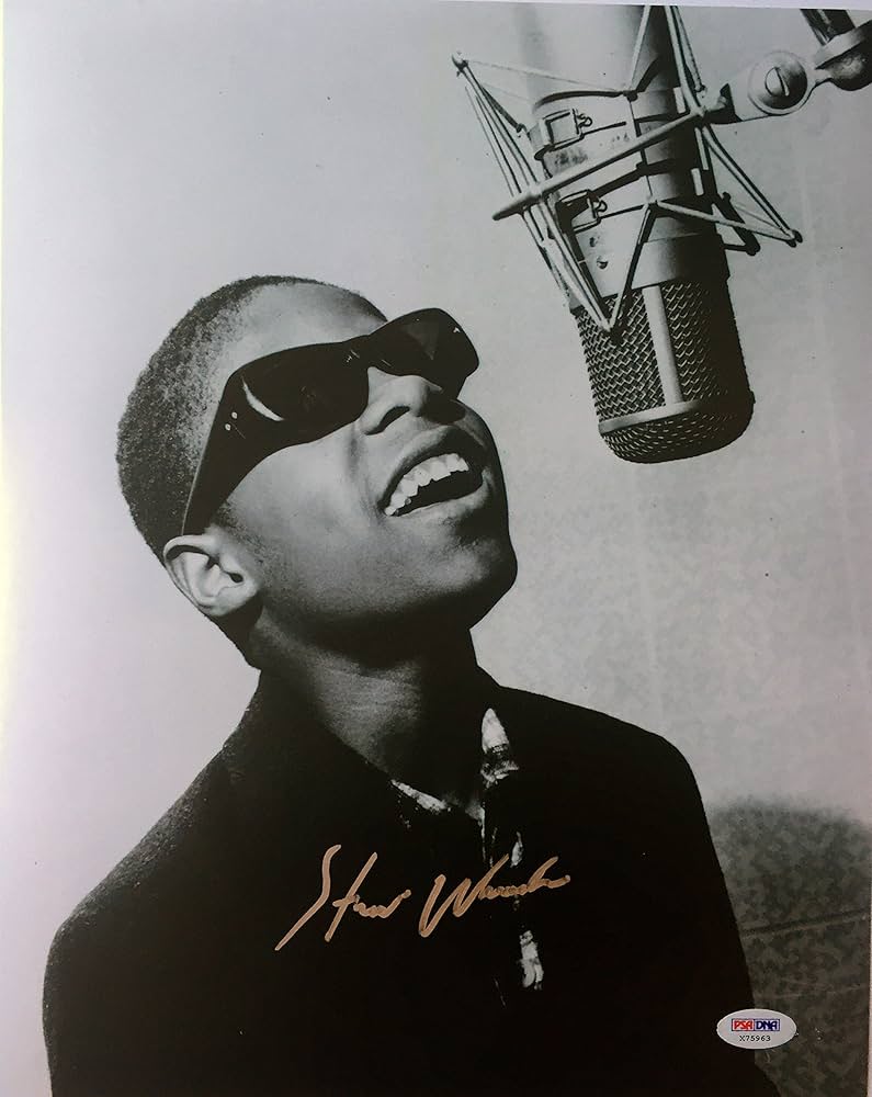 ハリウッド スティービー・ワンダー サイン入り フォト 写真 ハリウッド スティービー・ワンダー 直筆サイン入り フォト 写真