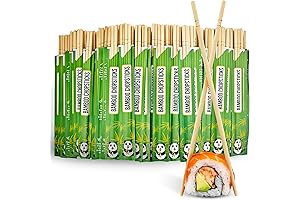 Stock Your Home Premium Eco-Friendly Disposable Bamboo Chopsticks