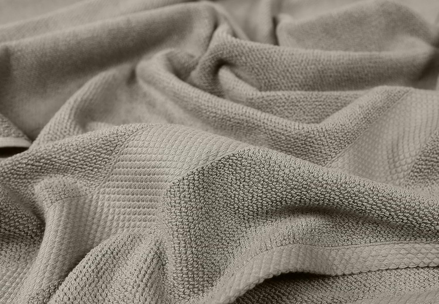 MAURA Premium Bath Sheets 100% Cotton 35x70 Oversized Ultra Absorbent Quick Dry Soft Towel Set for Bathroom Extra Large Bath Towels, Taupe