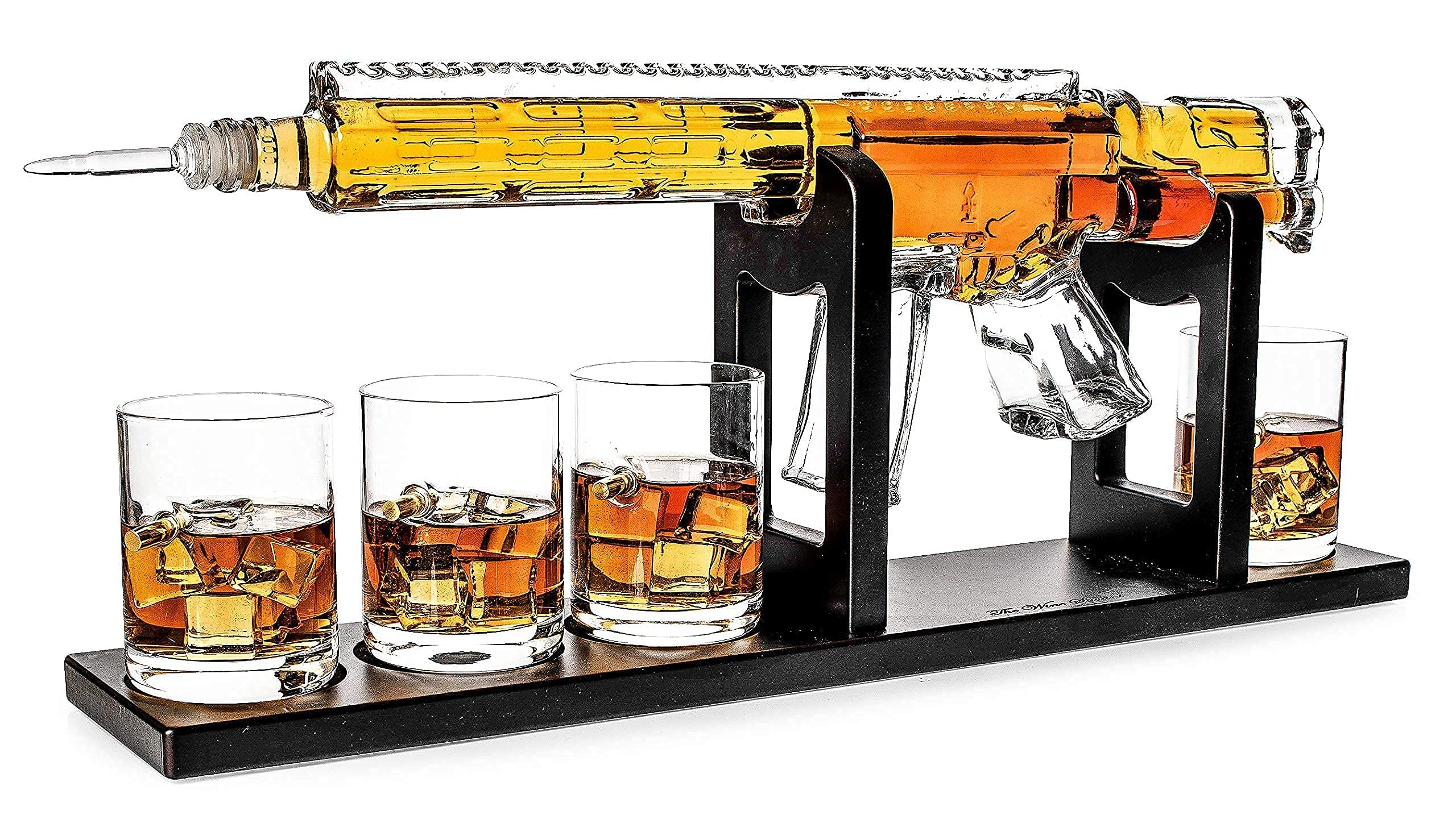 AR15 Whiskey Decanter Set With Whiskey Bullet Chillers Limited