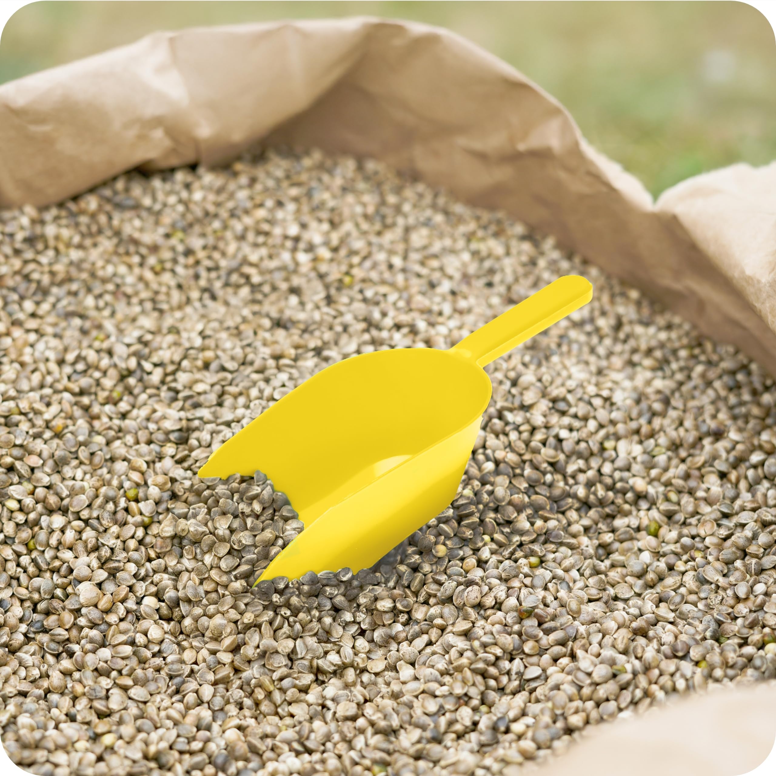 Produktbild von Trockenfutterschaufel Aus PP – Ergonomisch, Dick & Vielseitig Für Erde, Sand Oder Tierfutter (S & L)