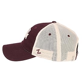 NCAA Zephyr Texas A&M Aggies Mens University Relaxed Hat, Adjustable, Team Color/Stone