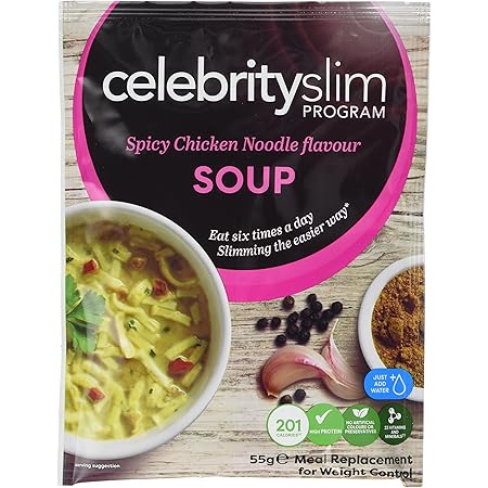 Celebrity Slim Spicy Chicken Noodle Flavour Soup Pack Of 14 Q2217 Amazon Co Uk Health Personal Care