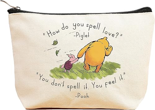 Bolsa de maquillaje de amistad para regalo, bolsa de cosméticos, bolsa de accesorios de viaje, regalo para mejores amigos, bolsa de regalo Winie the