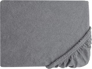 ZOLLNER Liegenbezug - langlebiger Schonbezug in 70x200 cm - waschbar bis 60°C - Baumwollmischung - mit umlaufendem Gummizug - in grau - Oeko Tex® Zertifiziert
