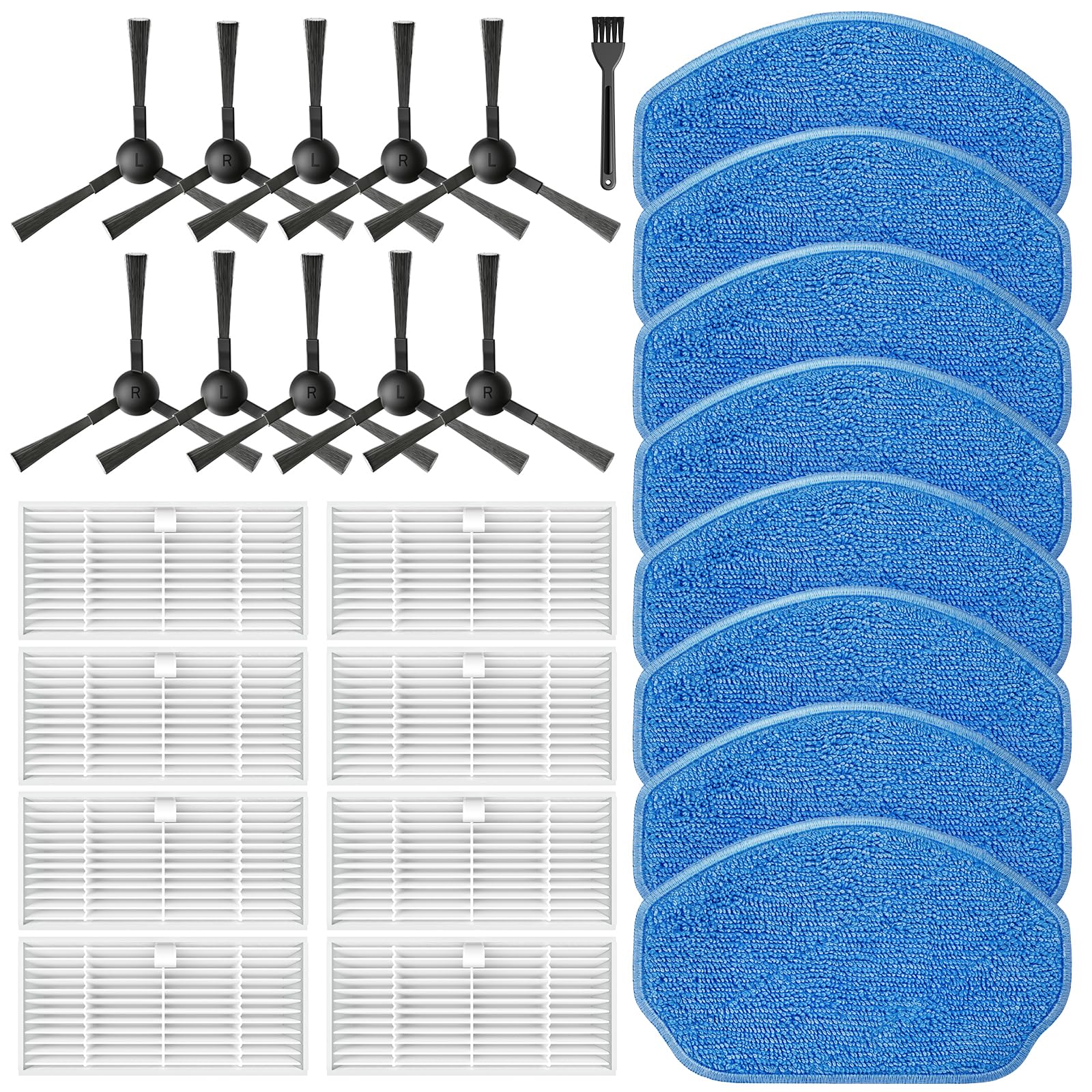 Amazon.com: 27 Pack BR151 Robot Vacuum Replacement Parts for