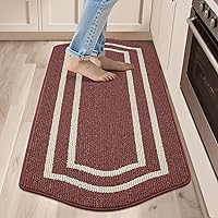 Vista 32 de COSY HOMEER Kitchen Rugs and Mats 24"x48" Non Slip Kitchen Mats for Floor Washable Kitchen Runner Rug Stain Resistant Standing Mat for Beige