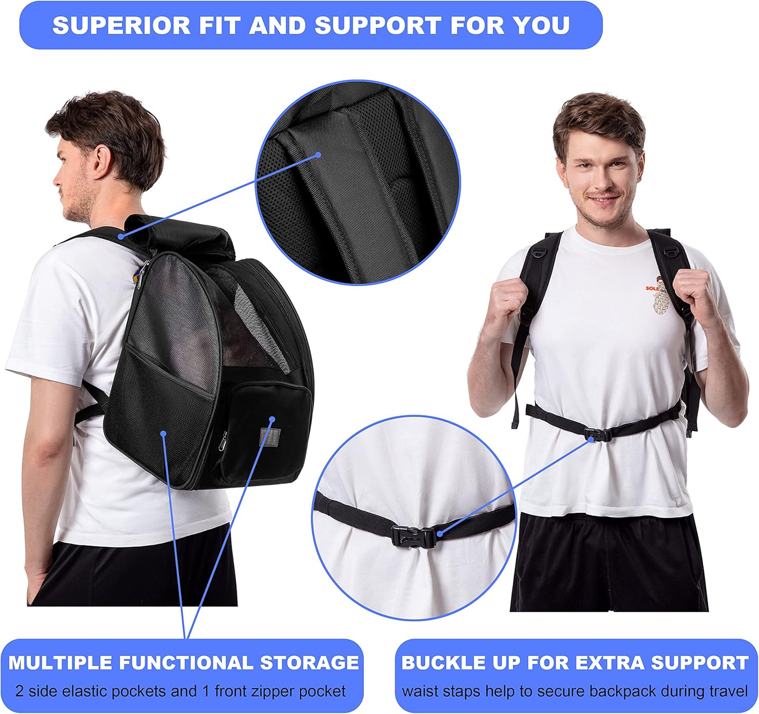hiking backpack with back support