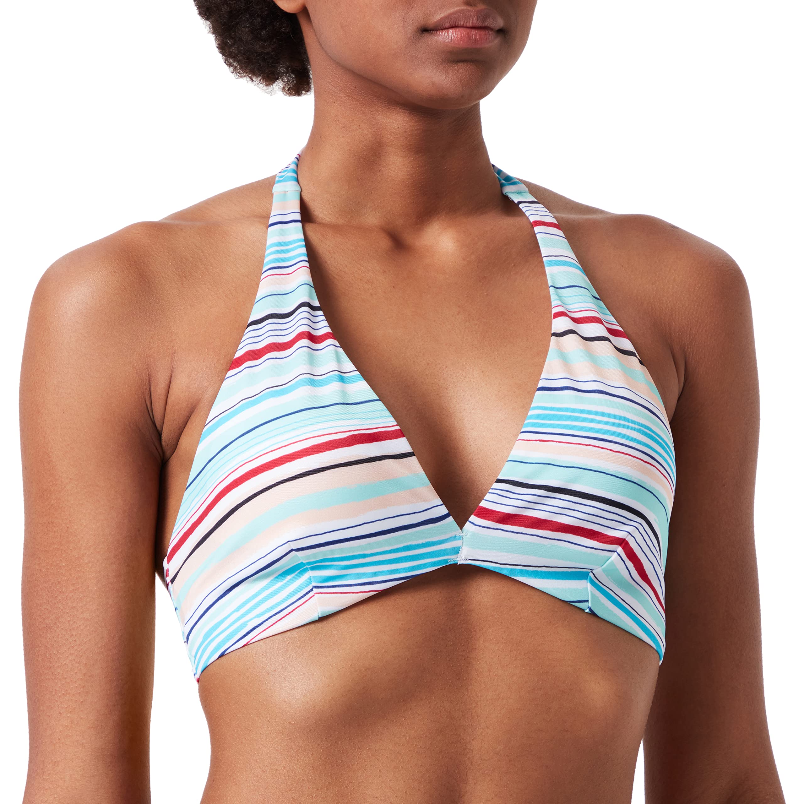 sloggi shore Damski top bikini z motywem słodyczy, Niebieska - kombinacja światła, XL