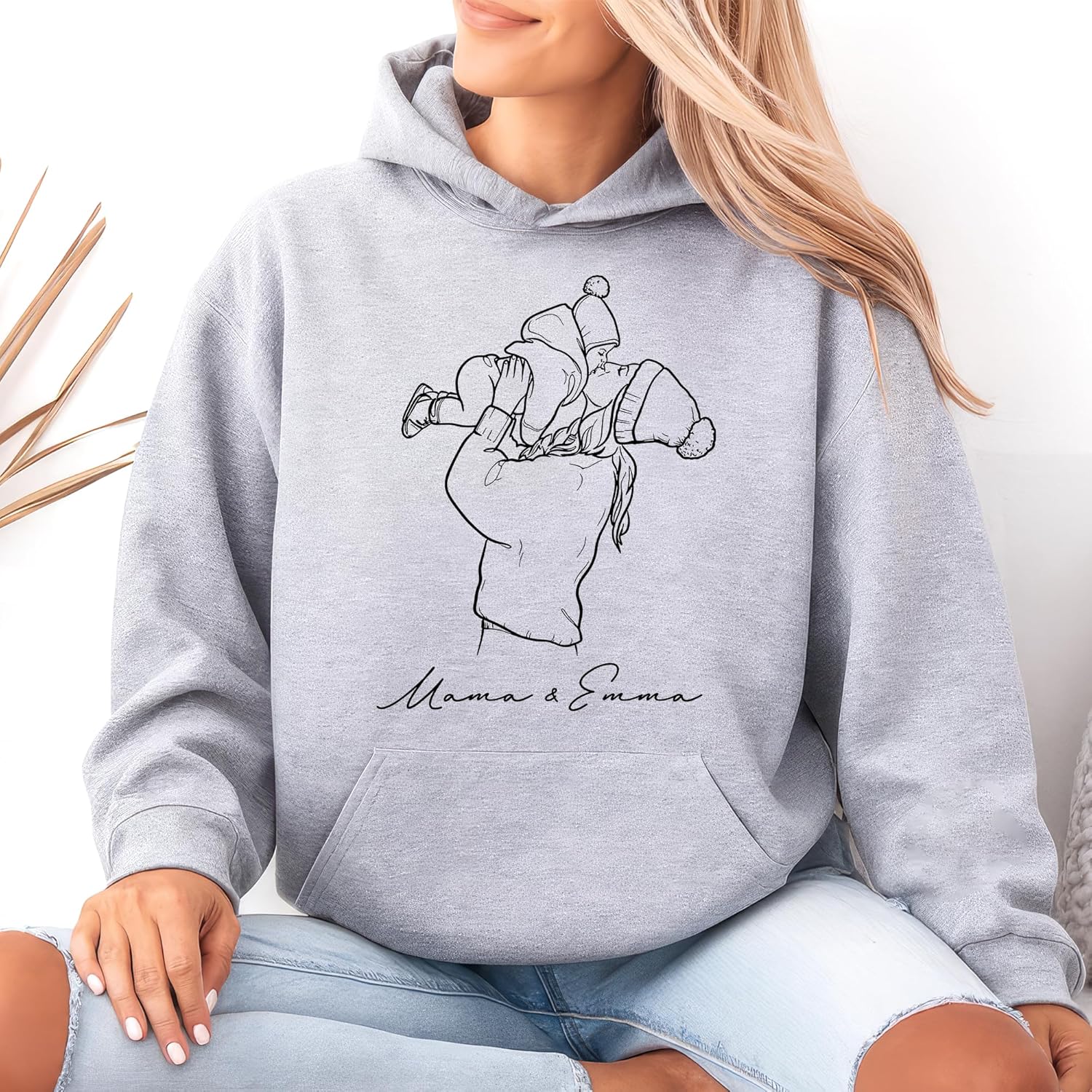 Personalized Line Drawing Portrait from Photo, Custom Minimalist Outline Art Shirt, Unique Memory Apparel for Parents Loved Ones - Image 3