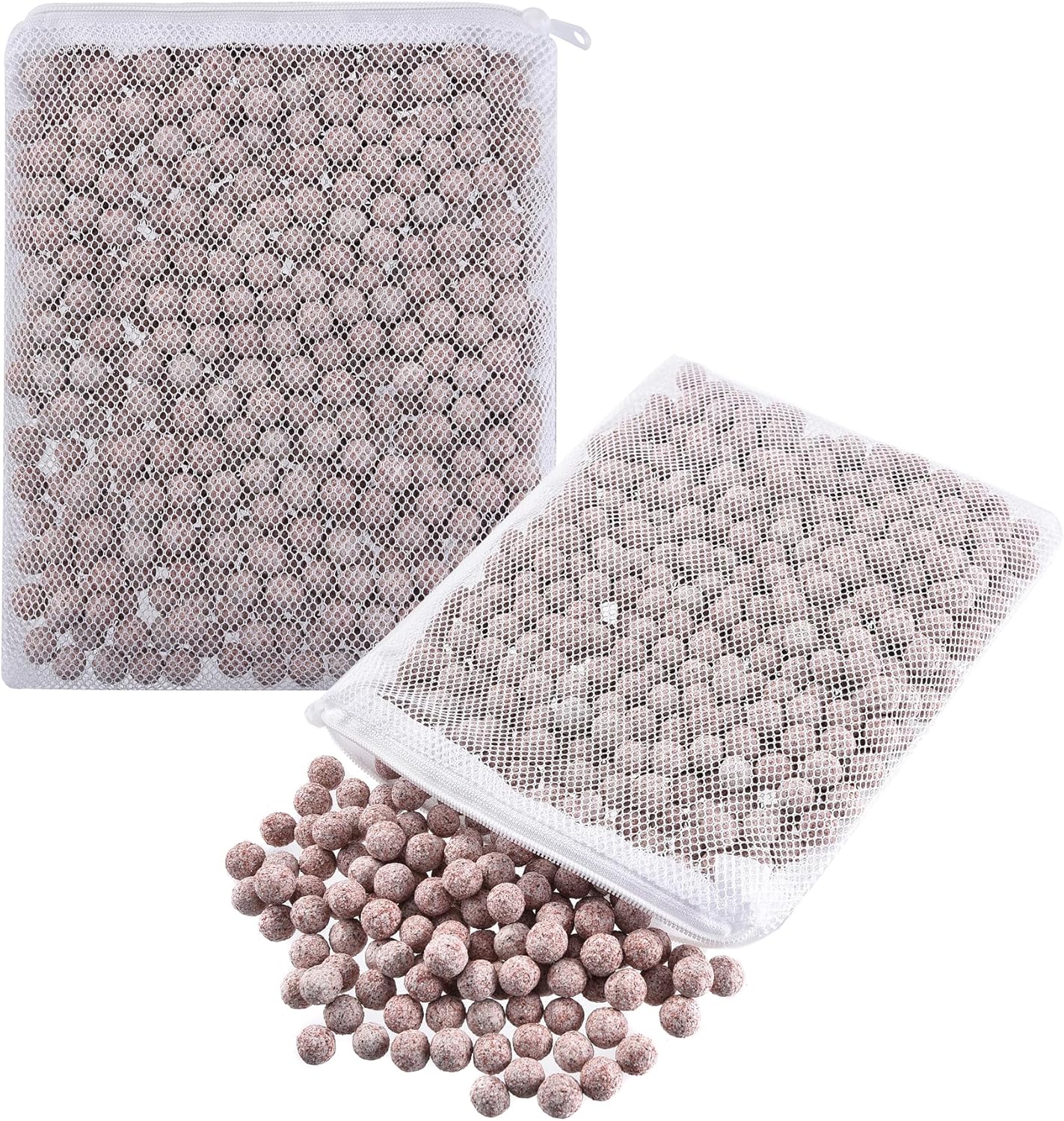 JIHAQUA Aquarium Ceramic Filter Media Bio Filter Rings, Bio Ceramic Ball for Freshwater,Marine Fish Tank,Canister Filter,Koi Pond (Wine, 18 Lbs)