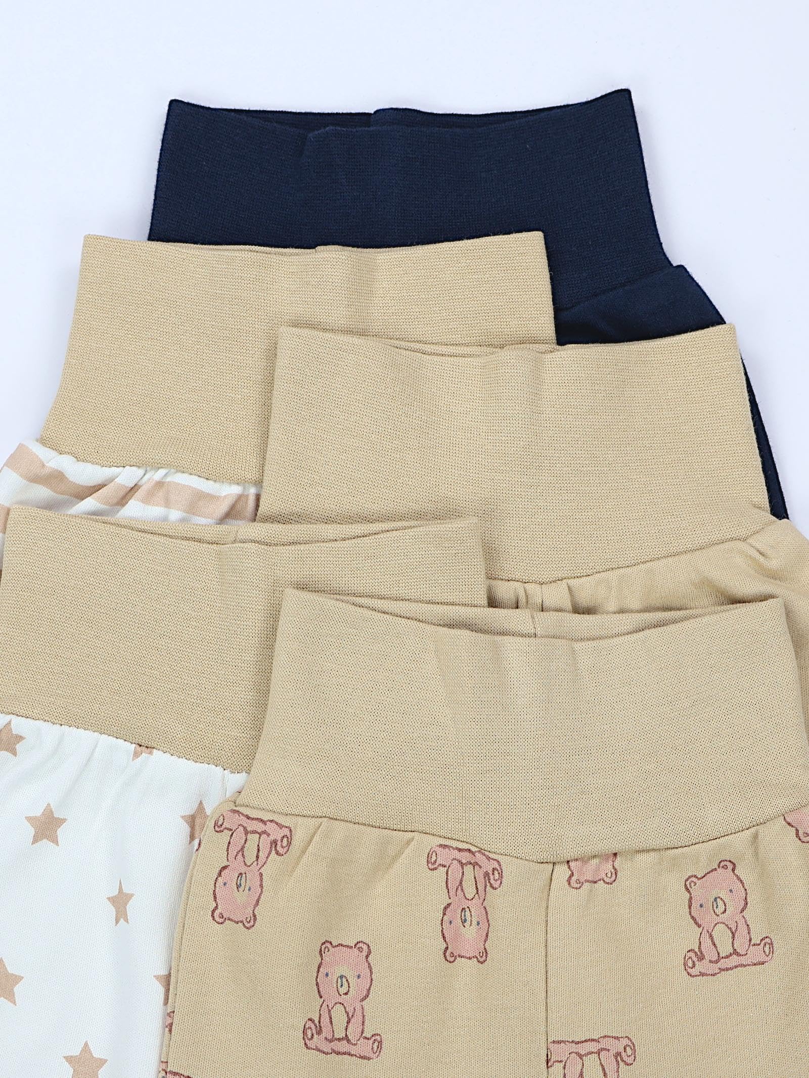 TupTam Pantalón con Pies de Bebé NIños NIña Pack de 5