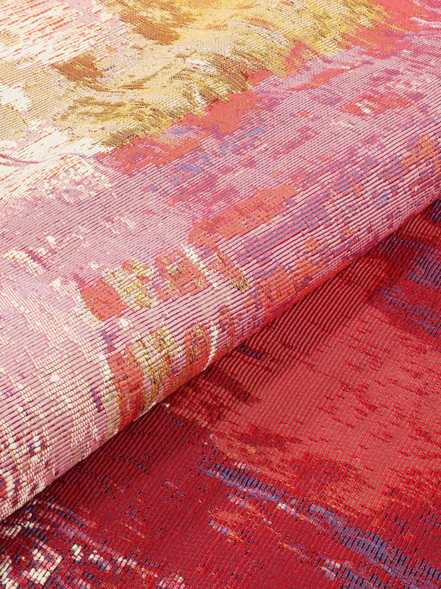 RugVista Anya Tapis intérieur et extérieur, Rond, Ø 100 cm, Multicolore