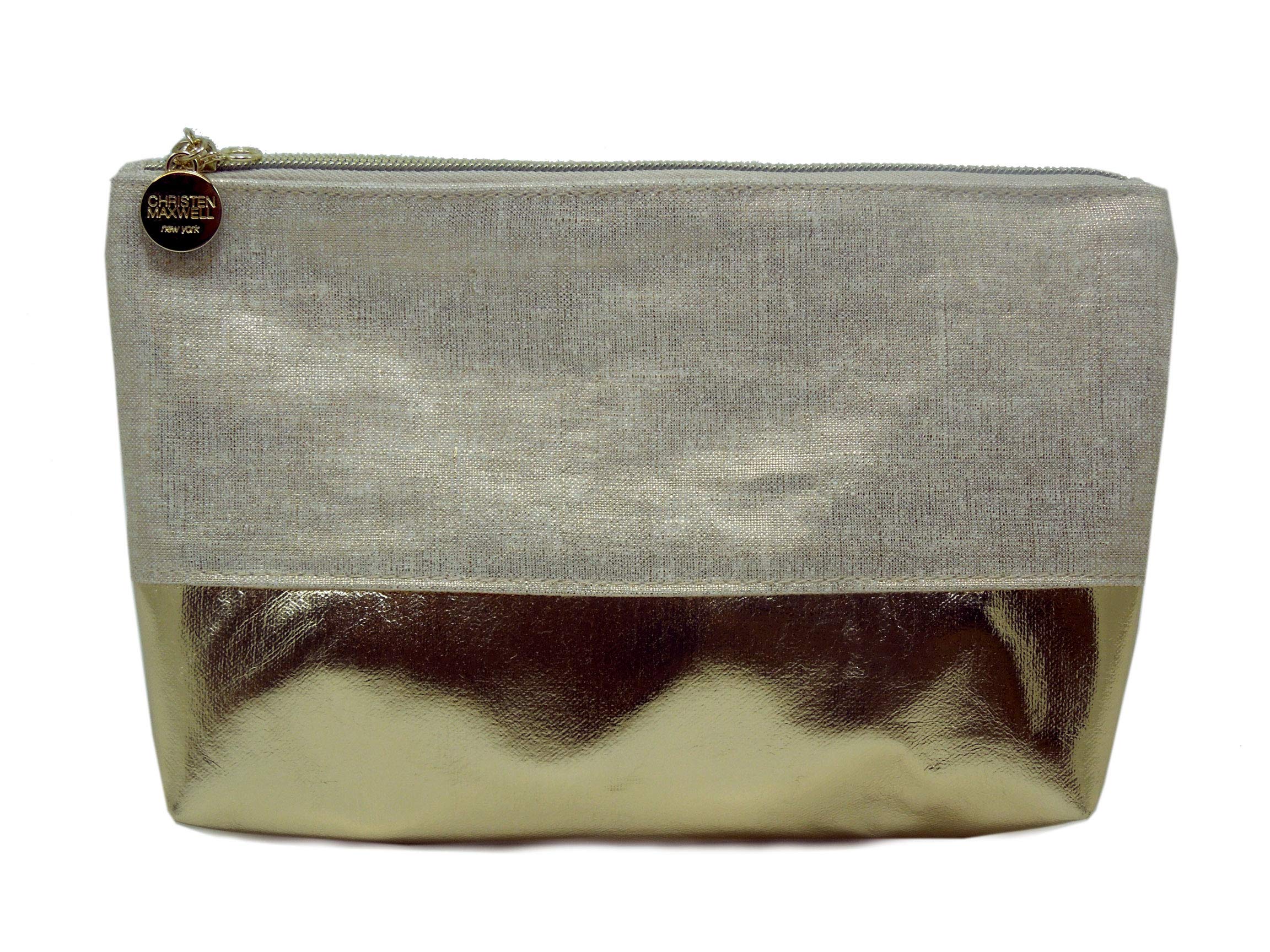 Christen Maxwell Women's Mini Cosmetic Pouch (Havana/Gold)
