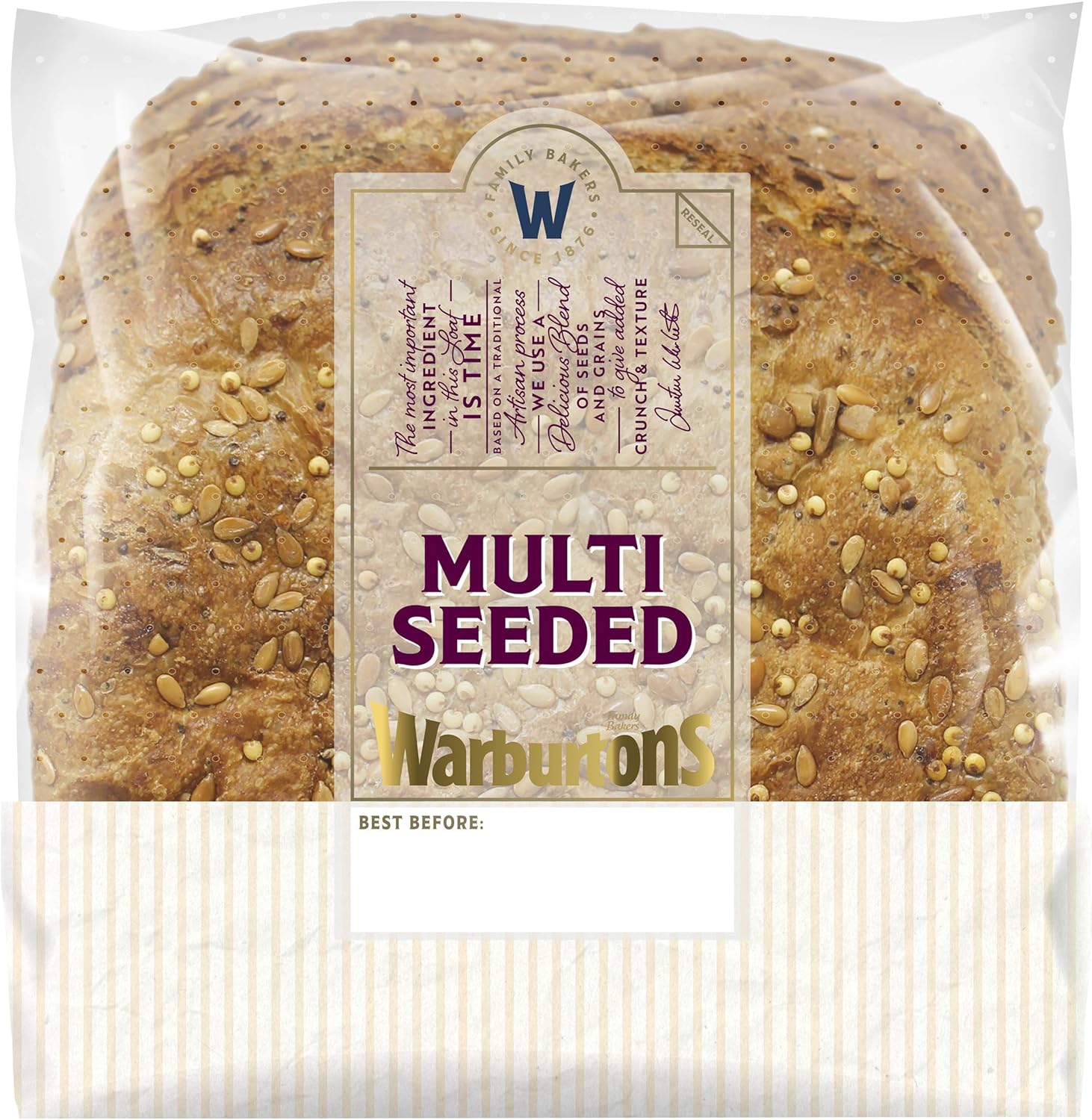 Warburtons Artisan Multi Seeded Sourdough Bread, 540g Amazon.co.uk