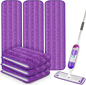 6 Pack Reusable Mop Pads for Swiffer PowerMop, Power Mop Refills Power Mop Pads Power Mop Refill Pads Replacement Pads Microfiber Mop Pads Refills Machine Washable Perfectly for All Floor Surfaces