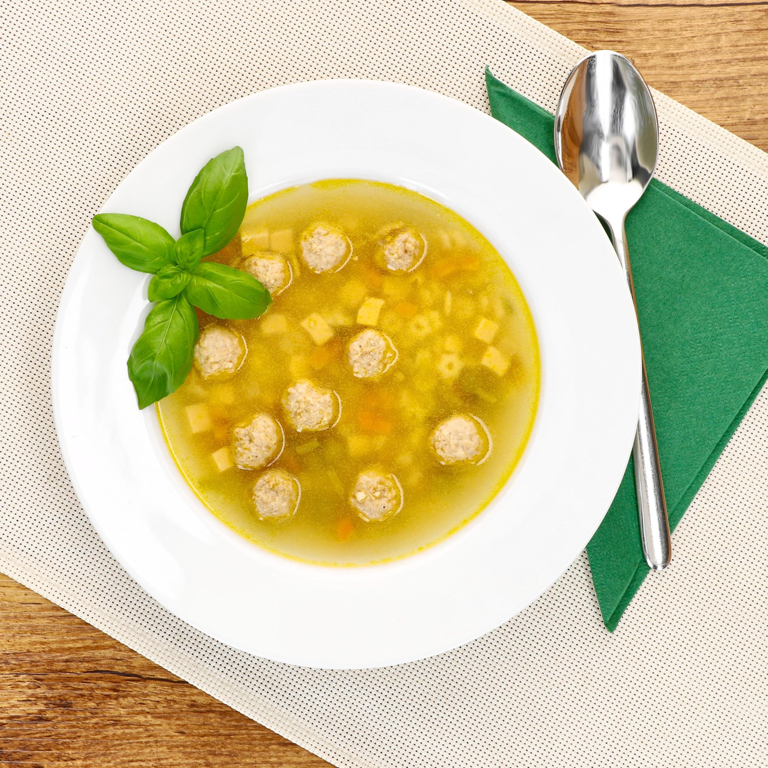 MamboCat Tommy - Set di 6 piatti fondi da 200 ml, in porcellana bianca profonda per 6 persone, piatti per insalata, zuppa, cereali, pasta & Co. I piatti eleganti per colazione, pranzo e pane da sera