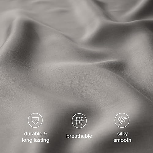 Miniatura 5 de Bare Home Tencel - Juego de funda de edredón - Lyocell derivado de eucalipto - Tamaño matrimonialQueen - Funda de edredón ultra suave de 3 piezas y