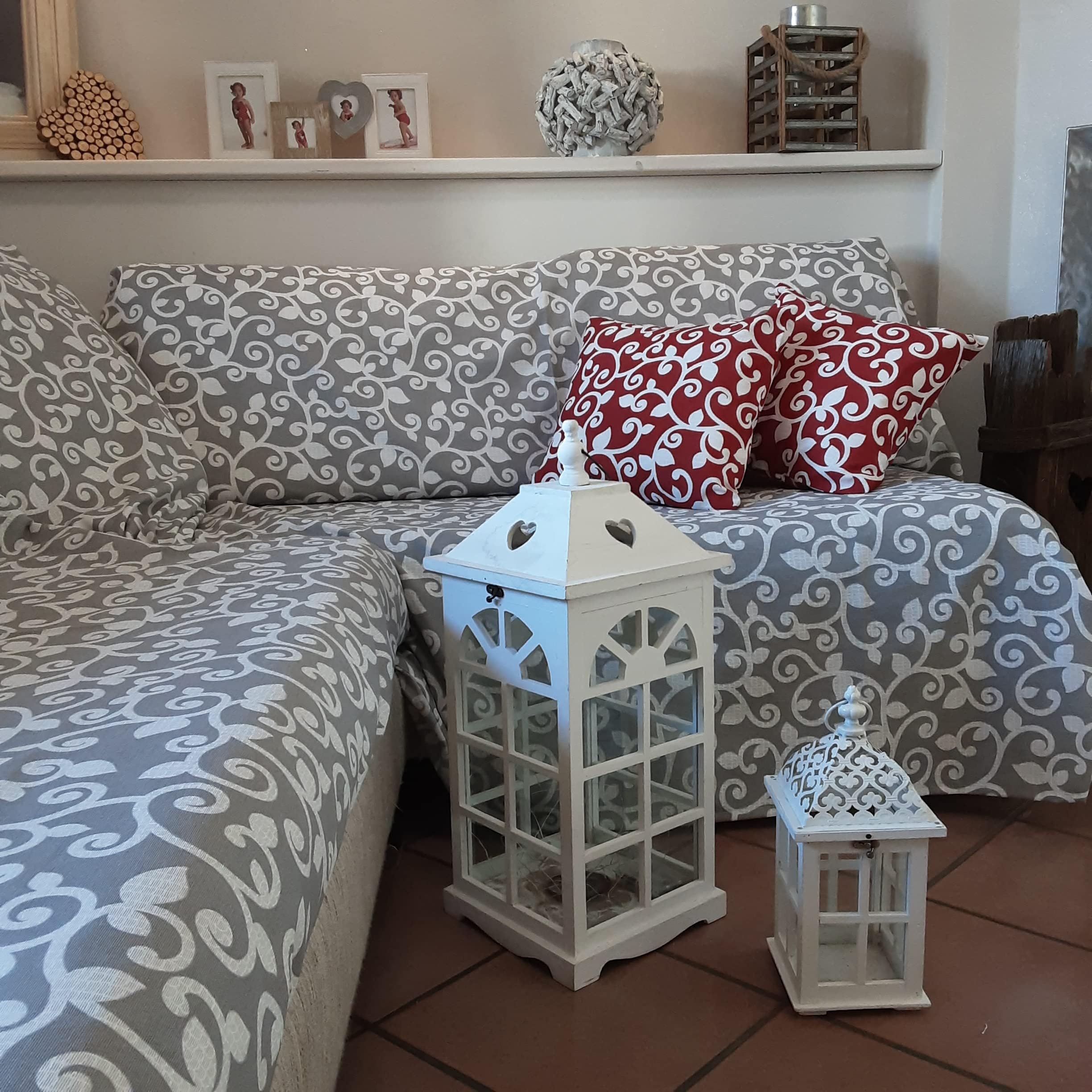 Granfoulard Copritutto Cotone: Copriletto / Copridivano Shabby Chic – HomeLife Italy - Foto 7