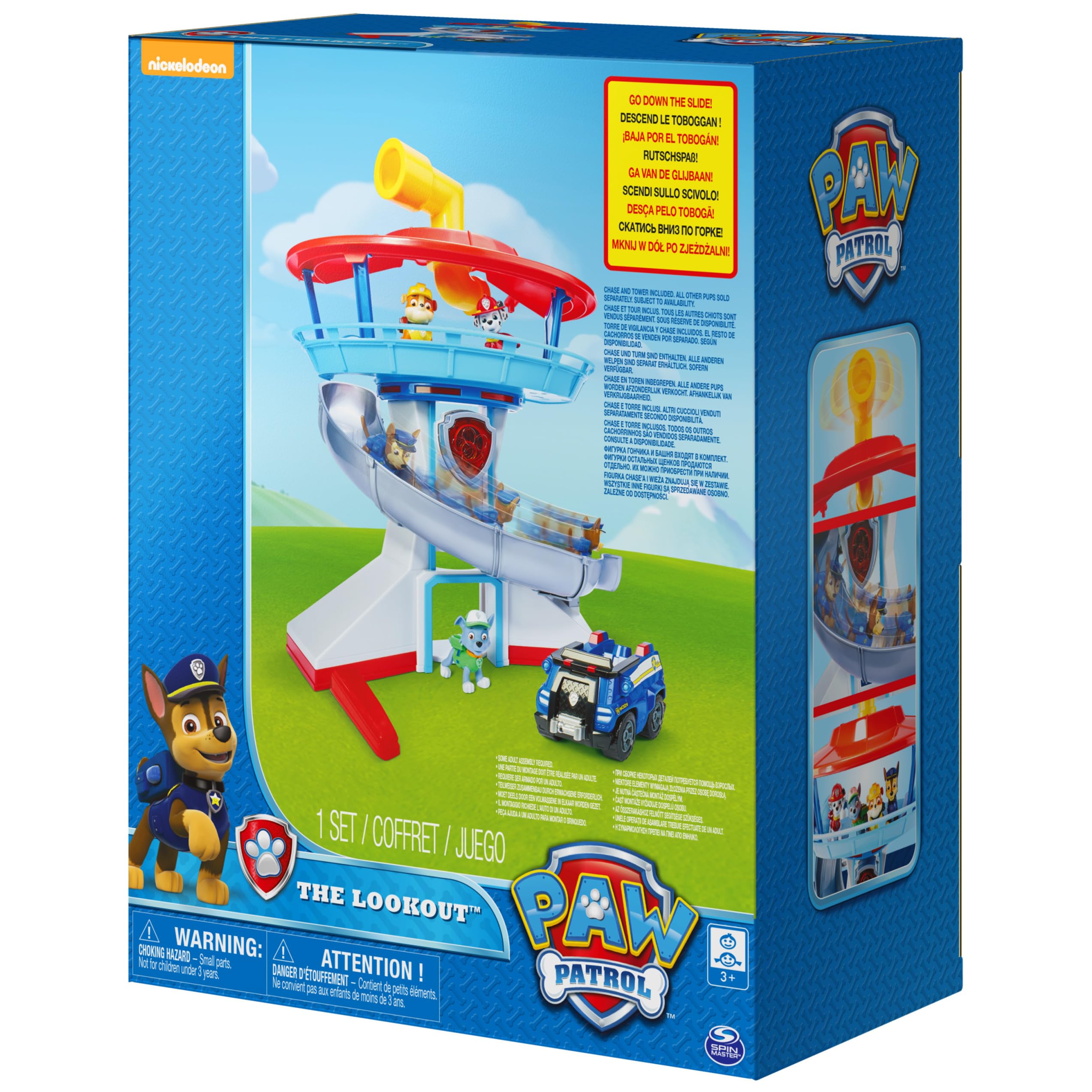 Paw Patrol - Quartier generale giocattolo di Paw Patrol, include: struttura, giocattoli e veicolo
